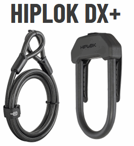 Hiplok DX Plus - All Black With 2m Cable